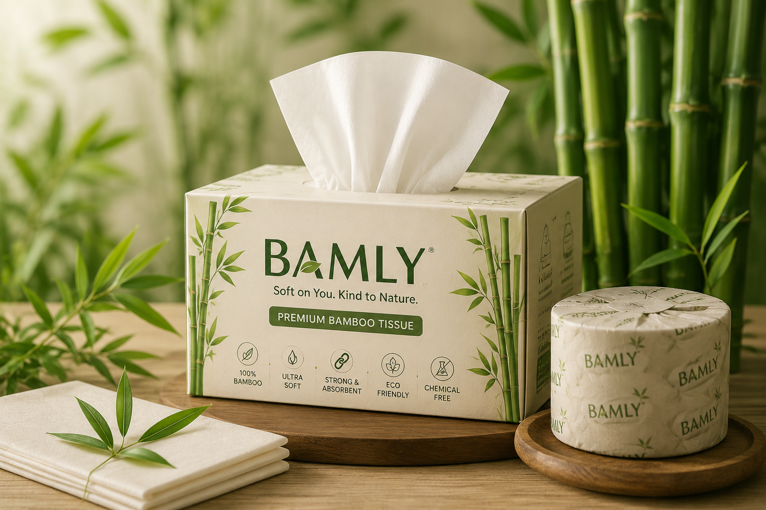 BAMLY premium bamboo tissue